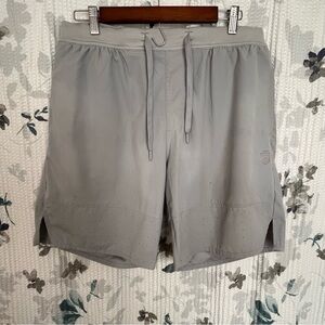 Greatness Wins Performance  Training Shorts with Drawcord in Ash Gray